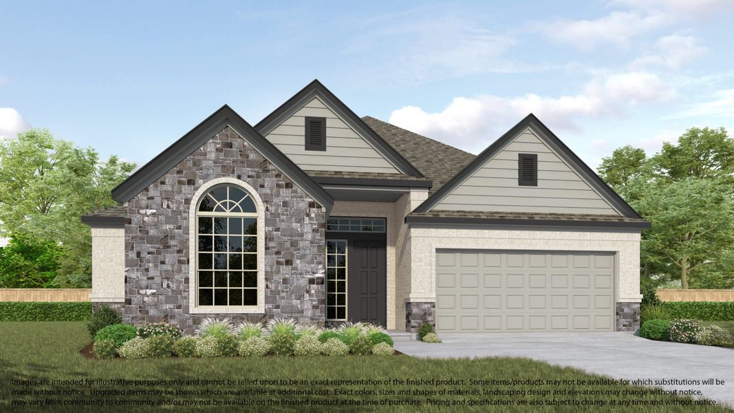 Representative exterior photo of a completed home built from the 620 by Long Lake Ltd. in Bradbury Forest, Spring, TX (Image 2).