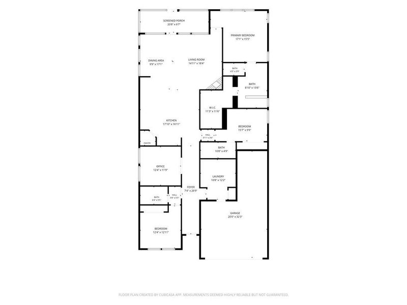 2D floor plan layout of this home in Crescent Pointe at Great Sky, Canton, GA (Image 5).