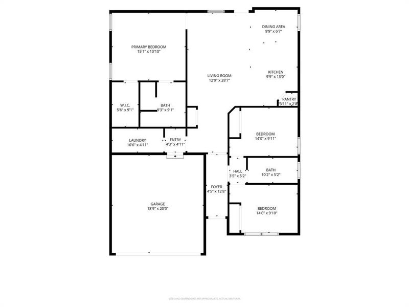 2D floor plan layout of this home in , Granbury, TX (Image 5).