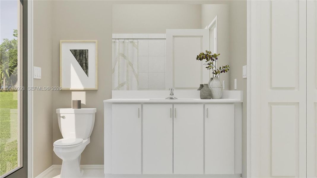Furnished interior view inside a new home in Coral Breeze, Miami (Image 20).