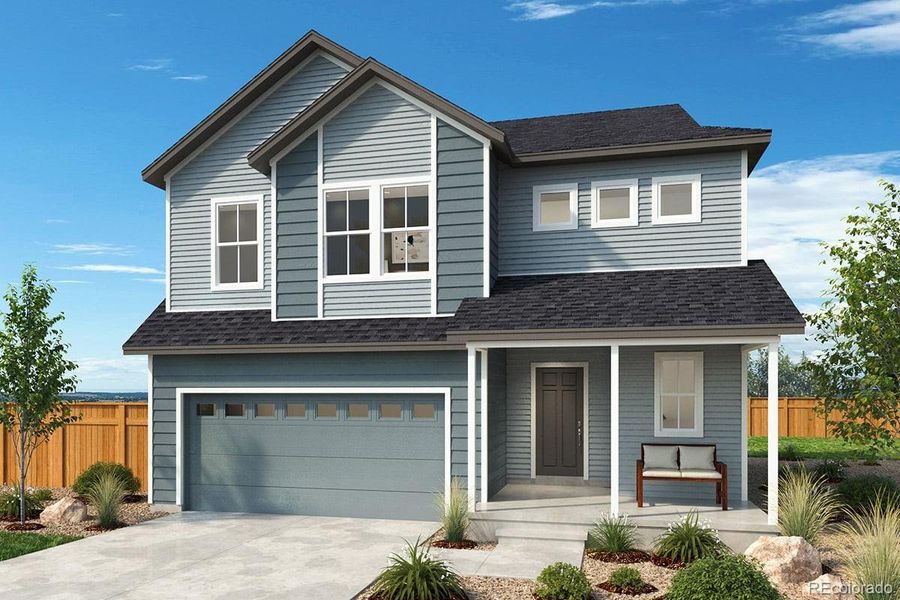 Front exterior of a new home in , Erie, CO, highlighting curb appeal (Image 1).