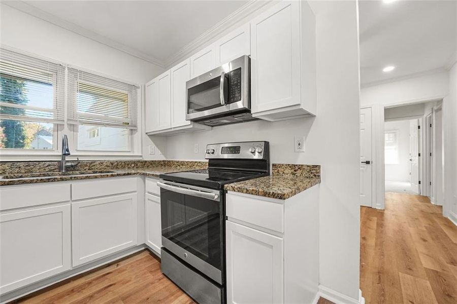 Furnished interior view inside a new home in , Atlanta (Image 9). Furnished interior view inside a new home in , Atlanta (Image 9).