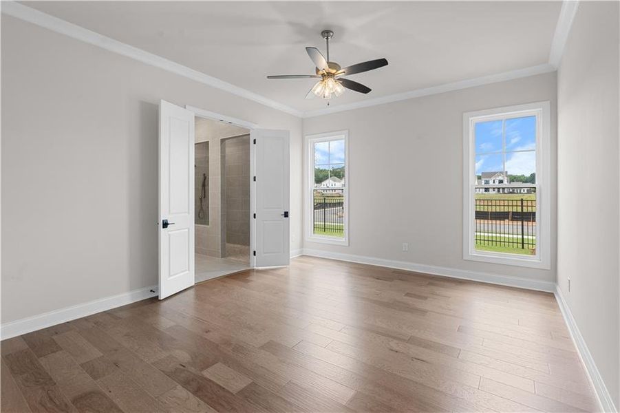 Spacious, unfurnished interior of a new home in Promenade at Sawnee Village, Cumming (Image 19).