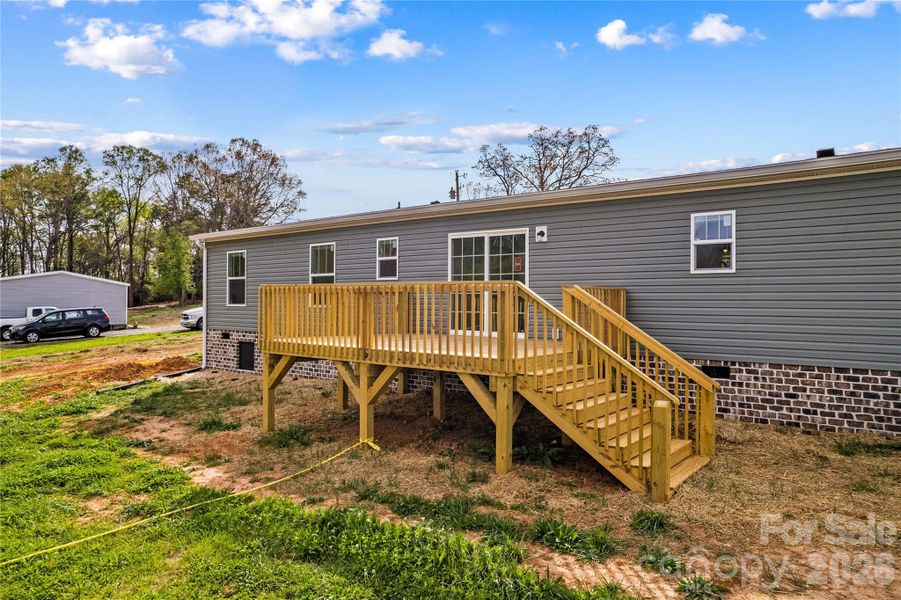 Exterior details and patio area of a home in , Hamptonville (Image 17).