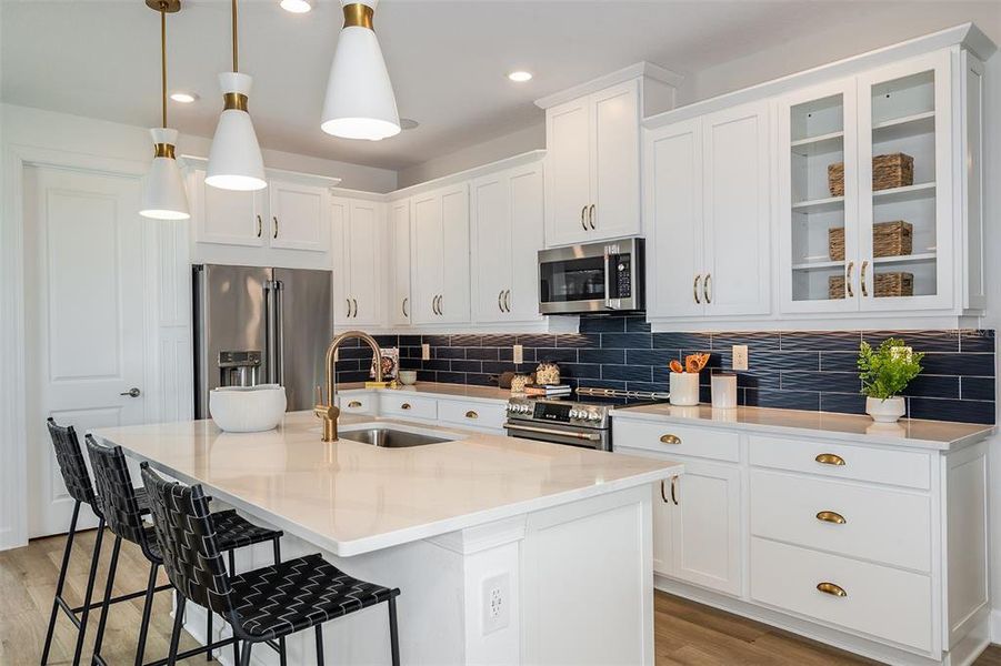 Furnished interior view inside a new home in Esplanade at Wellen Park, Englewood (Image 4).
