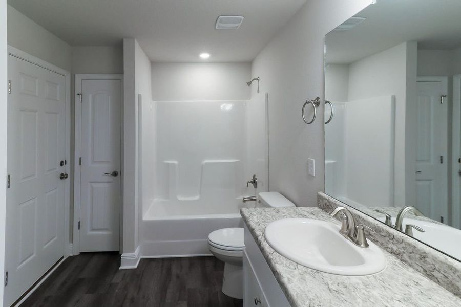 Furnished interior view inside a new home in Pecan Valley, Cantonment (Image 8). Furnished interior view inside a new home in Pecan Valley, Cantonment (Image 8).