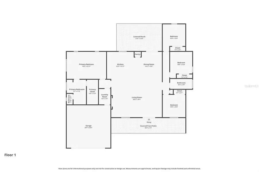 2D floor plan layout of this home in , Dunnellon, FL (Image 5).