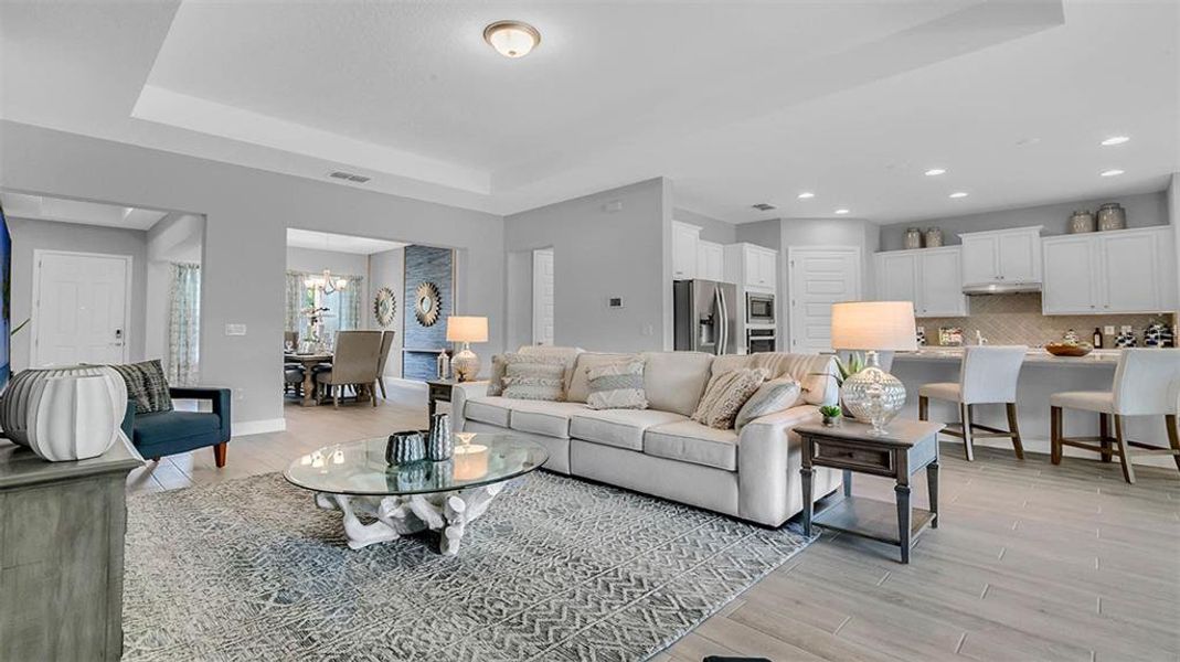 Furnished interior view inside a new home in Buena Lago, St. Cloud (Image 22).