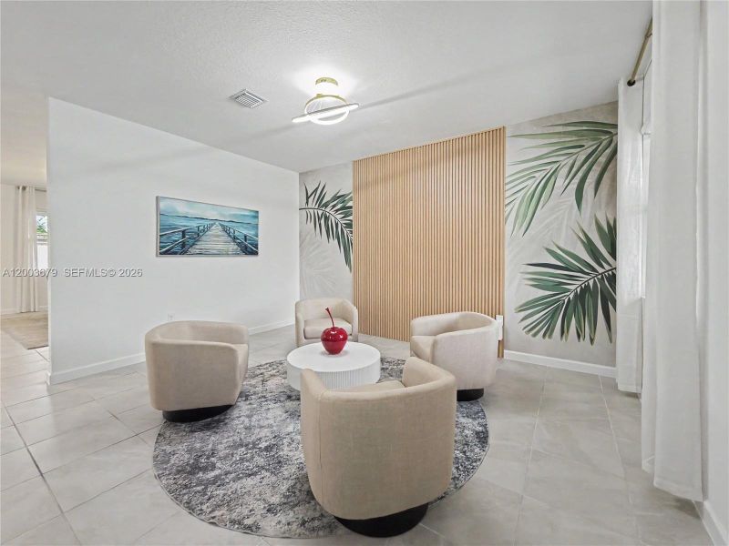 Furnished interior view inside a new home in , Miami (Image 6).