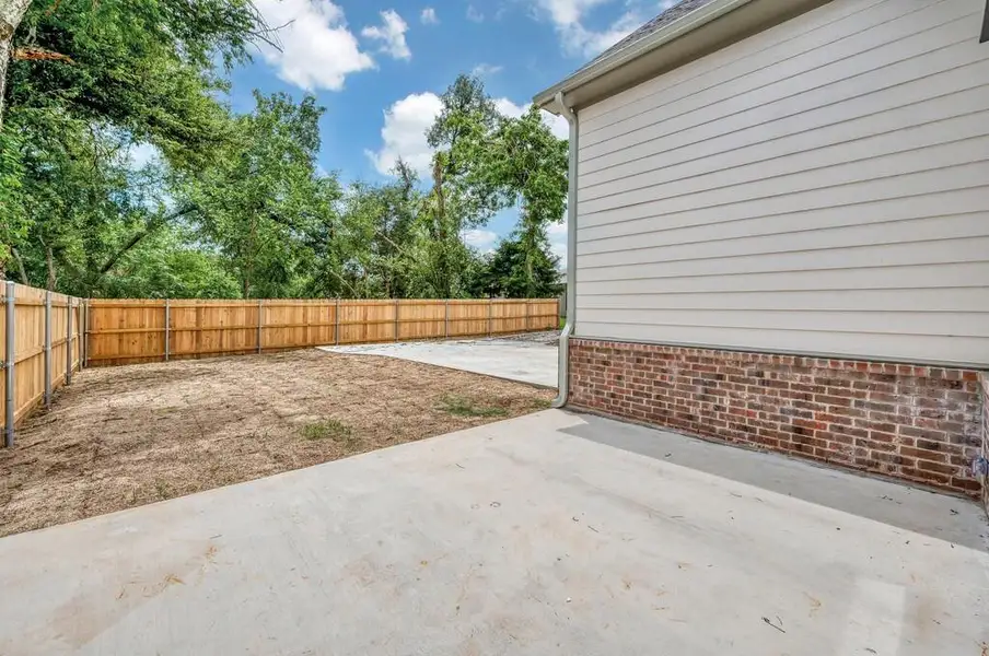 Exterior details and patio area of a home in , Waco (Image 4). Exterior details and patio area of a home in , Waco (Image 4).