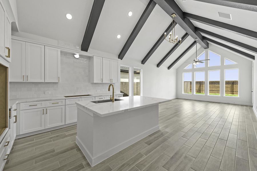 Furnished interior view inside a new home in Elyson, Katy (Image 8).