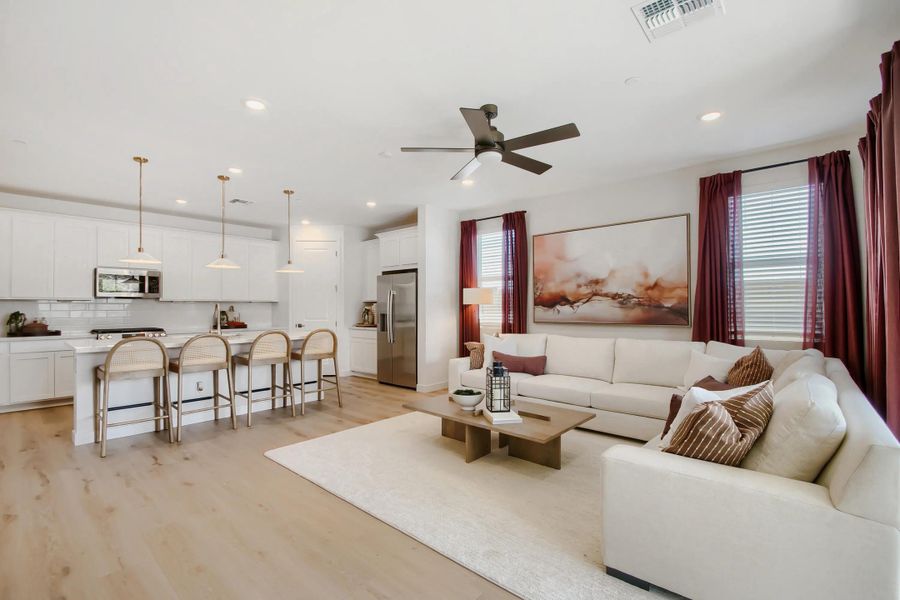 Representative furnished interior of a home built from the Ironwood Plan 3518 by Lennar in Saddleback, Peoria (Image 4).