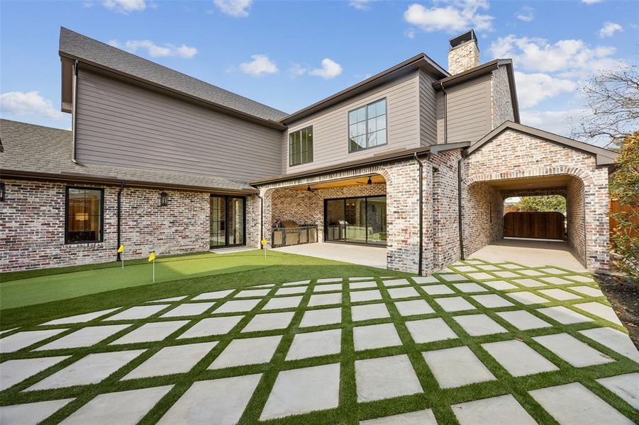 Exterior details and patio area of a home in , Dallas (Image 26).