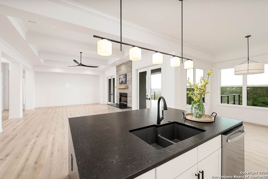 Furnished interior view inside a new home in , Kerrville (Image 4). Furnished interior view inside a new home in , Kerrville (Image 4).