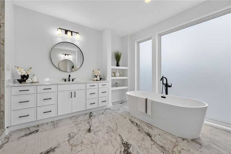 Furnished interior view inside a new home in , Atlanta (Image 31).