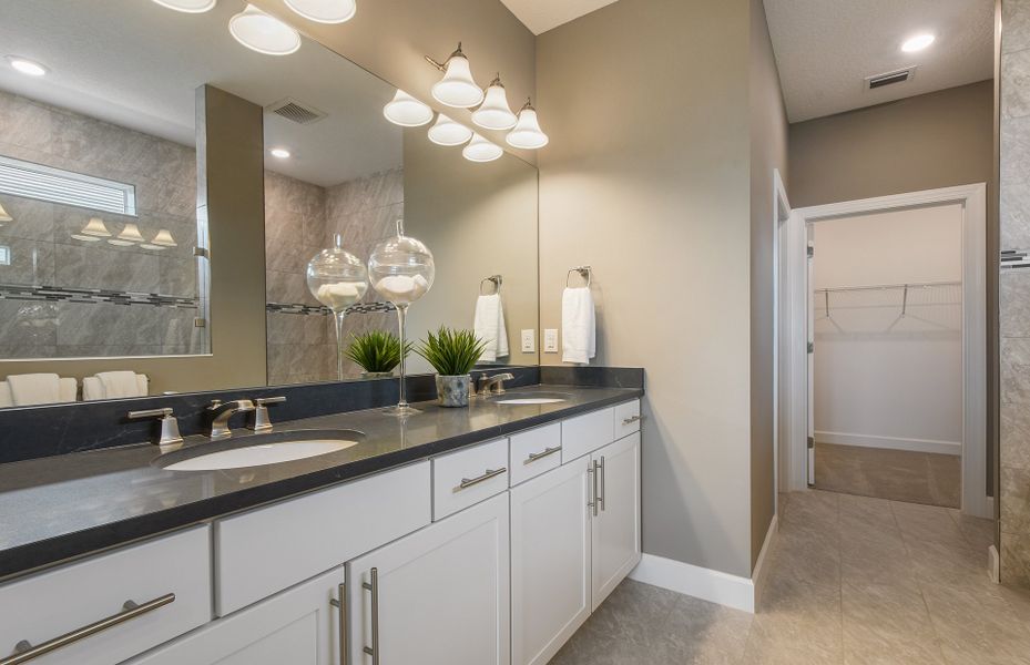 Owner's Bathroom with Dual Vanities