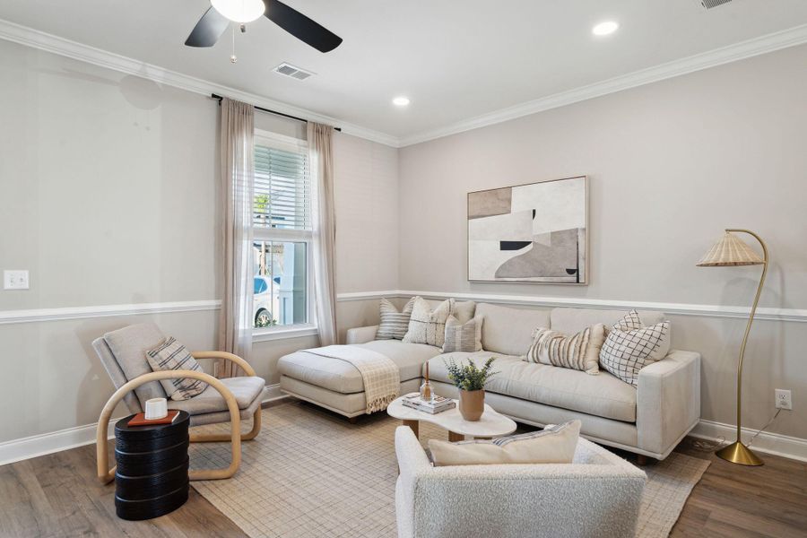 Furnished interior view inside a new home in Abbey Walk, Moncks Corner (Image 14). Furnished interior view inside a new home in Abbey Walk, Moncks Corner (Image 14).