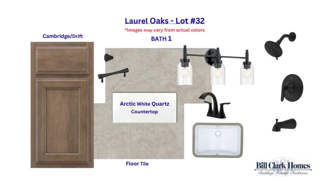 Sample of building materials used in homes in Laurel Oaks, Greenville (Image 4).
