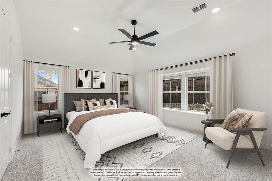 Furnished interior view inside a new home in Ridgepoint, Midlothian (Image 17).