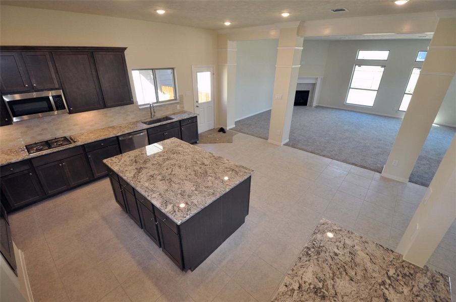 Furnished interior view inside a new home in Pedregal, League City (Image 6).