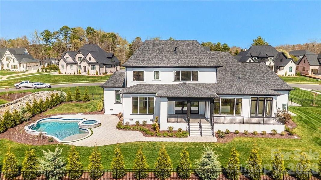 Exterior details and patio area of a home in , Weddington (Image 4). Exterior details and patio area of a home in , Weddington (Image 4).