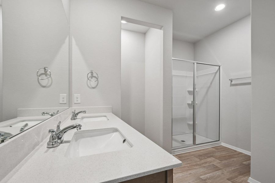 Furnished interior view inside a new home in Cloverleaf, Austin (Image 14).