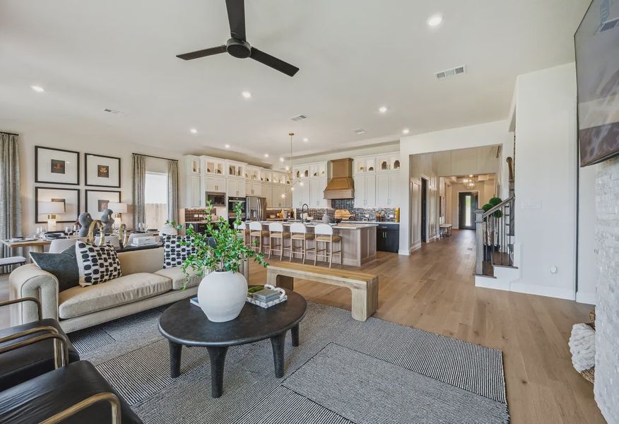 Plan 5042 great room - staged - 5 of 20