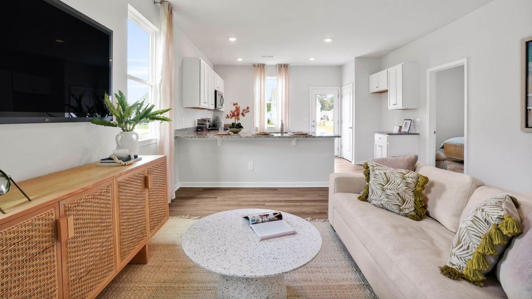 Representative furnished interior of a home built from the LEWIS by D.R. Horton in The Cottages at Blake Farm, Wilmington (Image 19).