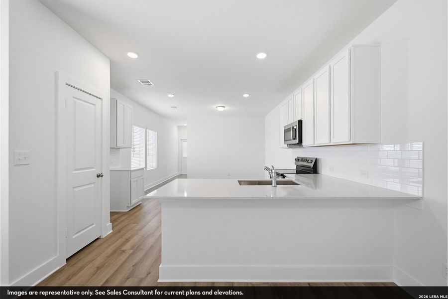 Furnished interior view inside a new home in Garden Grove, San Antonio (Image 6).