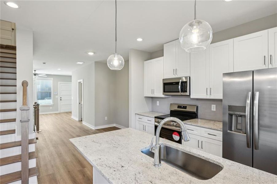 Furnished interior view inside a new home in Avenue at Oakland City, Atlanta (Image 6).