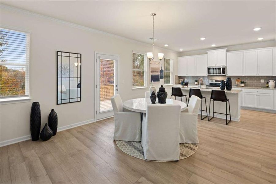Furnished interior view inside a new home in Hillbrooke Preserve, Conyers (Image 41).