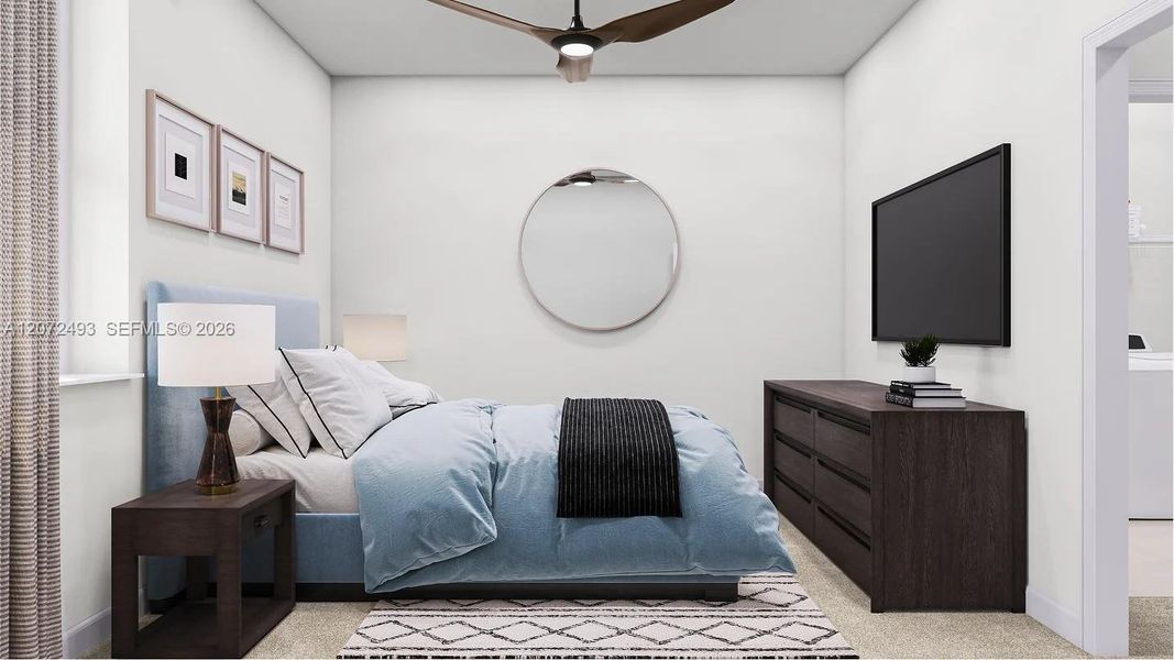 Furnished interior view inside a new home in Heron Pointe, Miami (Image 8).
