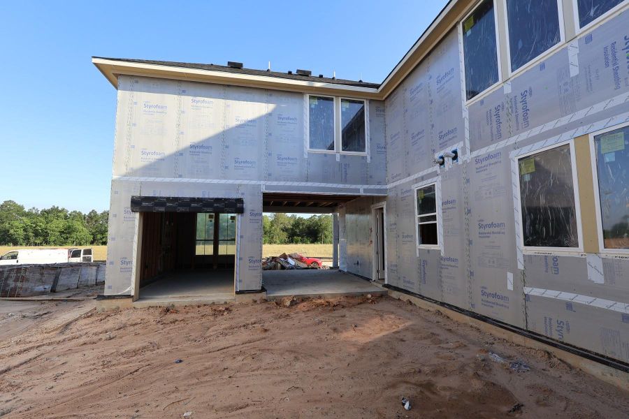 In-progress construction of a new home in Woodson’s Reserve, Spring, TX (Image 8).