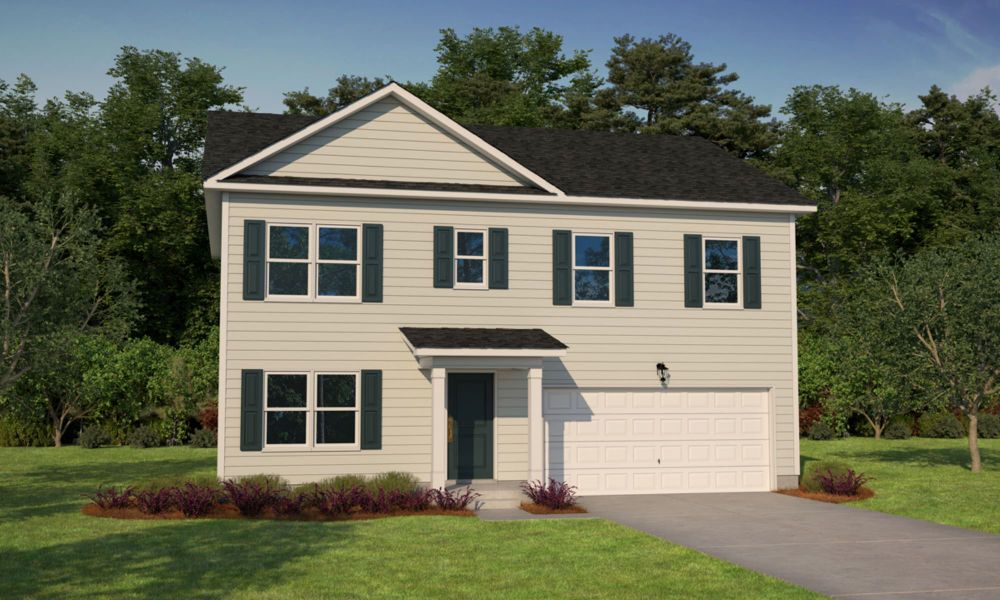 Representative exterior photo of a completed home built from the Murray by Hurricane Builders in Emanuel Creek, West Columbia, SC (Image 16).