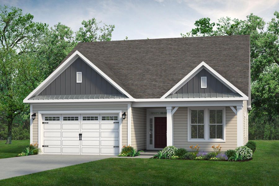 Representative exterior photo of a completed home built from the The Longboard by Chesapeake Homes in Coastal Club of the Carolinas, Calabash, NC (Image 20).