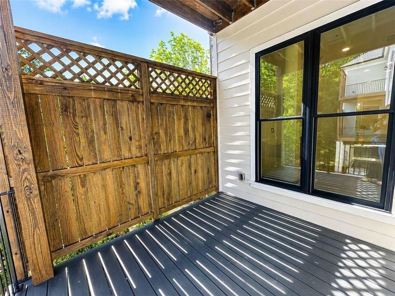 Exterior details and patio area of a home in Byers Park, Alpharetta (Image 3). Exterior details and patio area of a home in Byers Park, Alpharetta (Image 3).