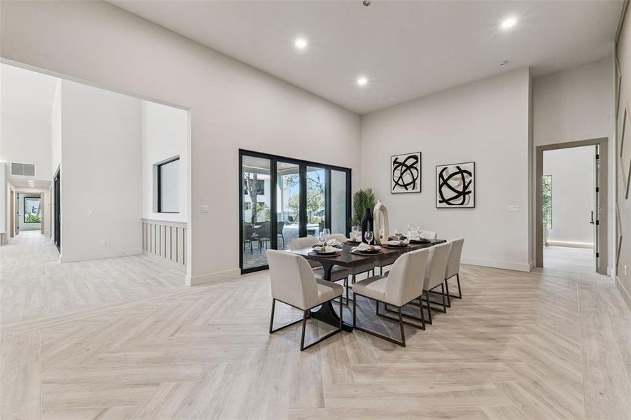 Furnished interior view inside a new home in , Winter Springs (Image 30).