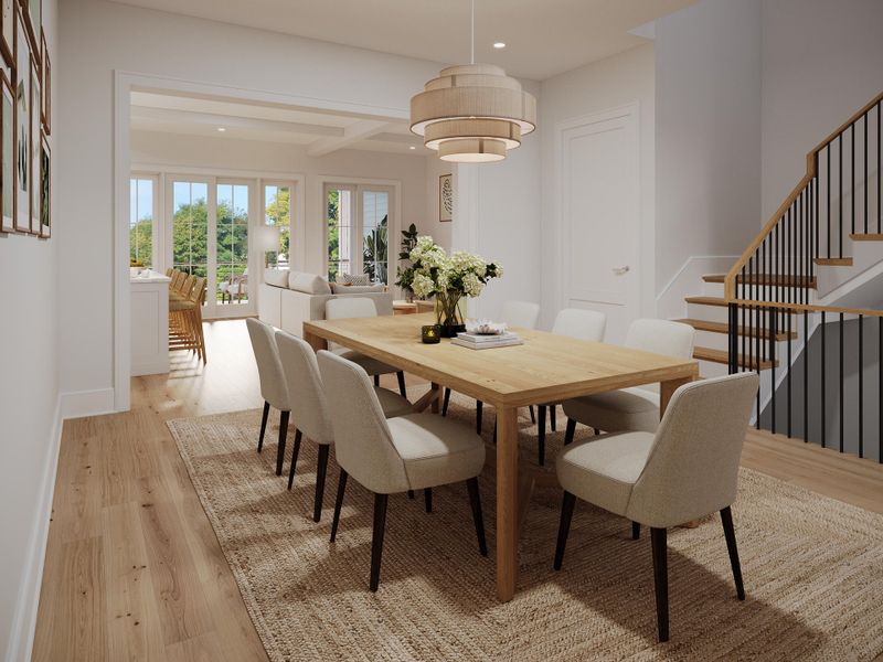 Furnished interior view inside a new home in , Seabrook Island (Image 3).