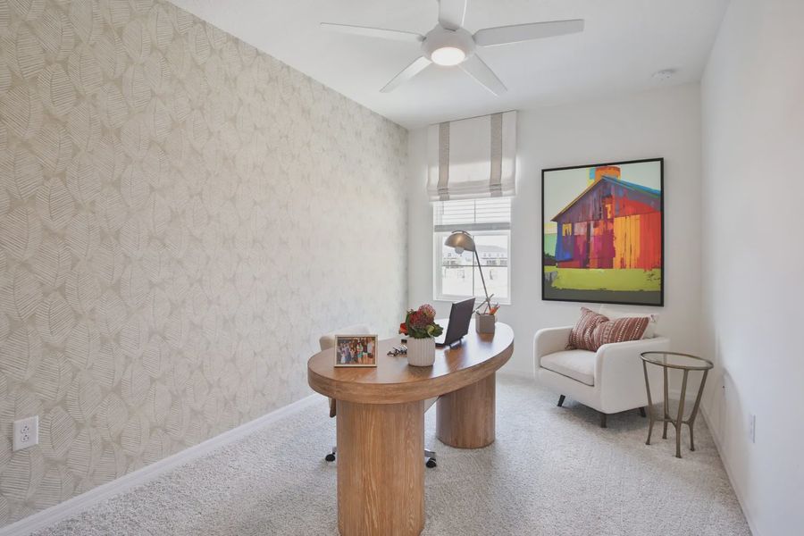 Representative furnished interior of a home built from the Morgan by Neal Communities in SkySail, Naples (Image 9).