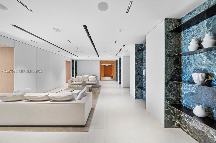 Furnished interior view inside a new home in Aston Martin Residences, Miami (Image 29). Furnished interior view inside a new home in Aston Martin Residences, Miami (Image 29).