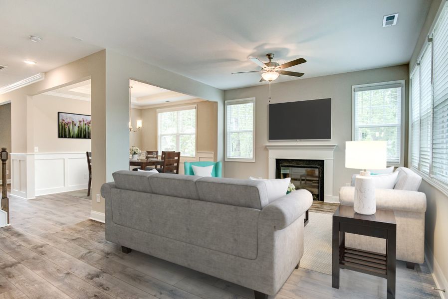 Representative furnished interior of a home built from the Nelson by McKee Homes in Coventry Woods, Fayetteville (Image 10).