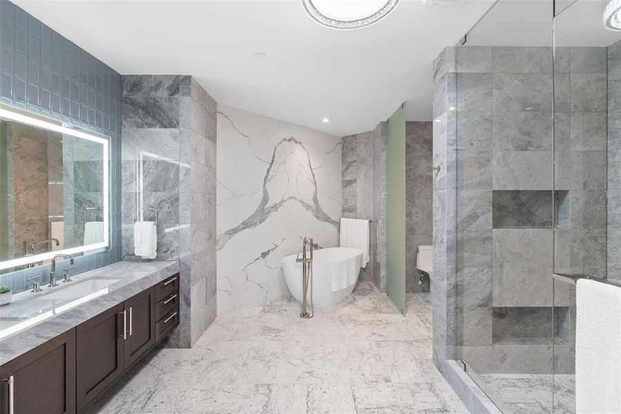 Furnished interior view inside a new home in , Tampa (Image 53).