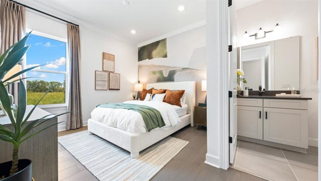 Furnished interior view inside a new home in Skye Ranch Community Group Page, Sarasota (Image 17).