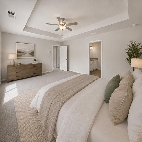 Furnished interior view inside a new home in Vickers Point - Single Family, Fairburn (Image 13).