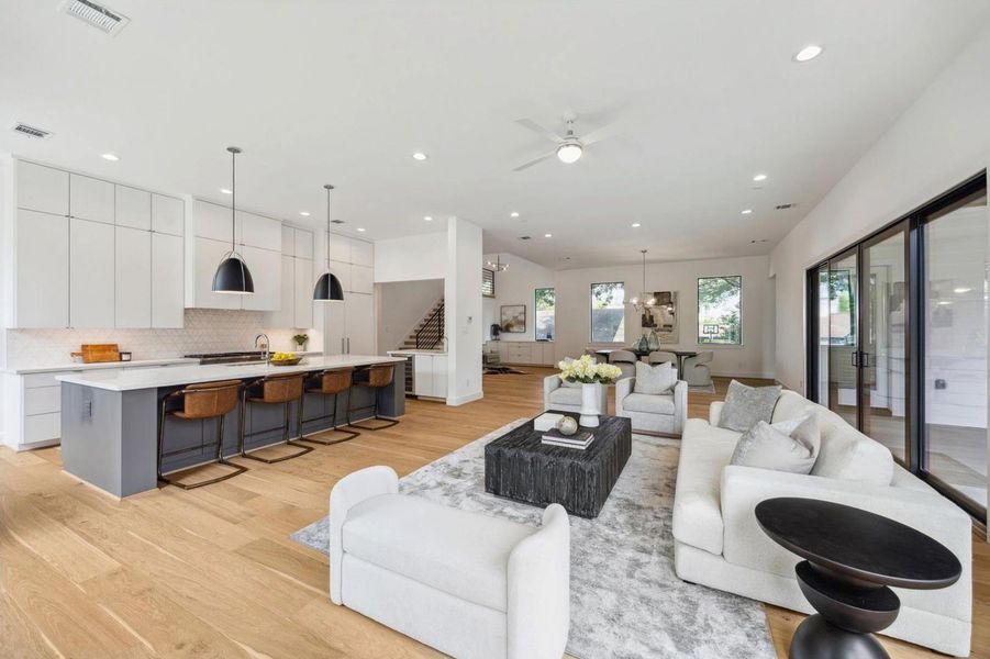 Furnished interior view inside a new home in , Houston (Image 7).