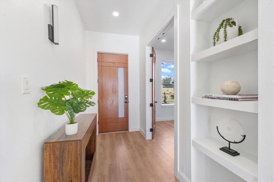 Furnished interior view inside a new home in , The Colony (Image 14).