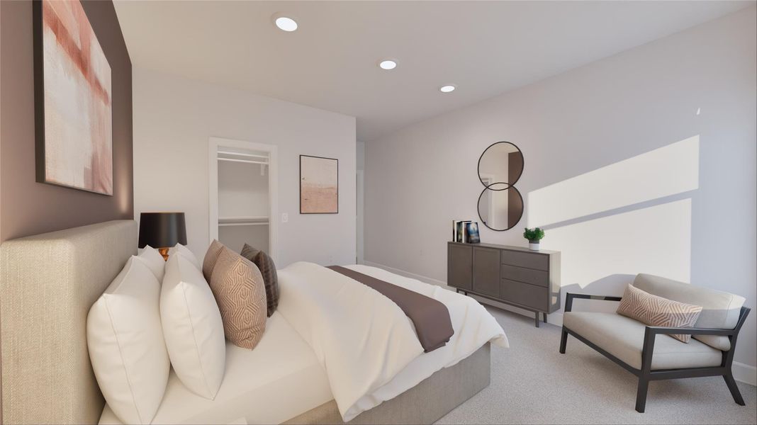 Furnished interior view inside a new home in The Highlands, Porter (Image 11).