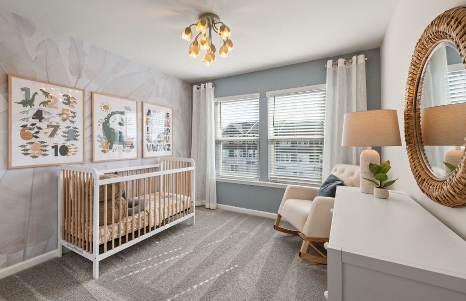 Furnished interior view inside a new home in Lakeside Townes at Riverlights, Wilmington (Image 4).
