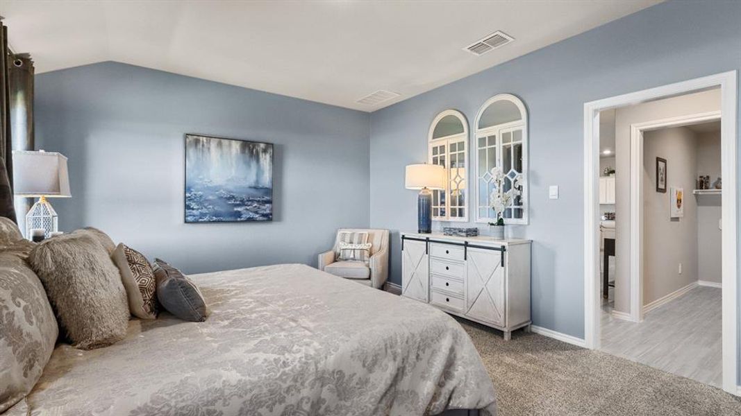 Furnished interior view inside a new home in Rosewood at Beltmill, Fort Worth (Image 17). Furnished interior view inside a new home in Rosewood at Beltmill, Fort Worth (Image 17).