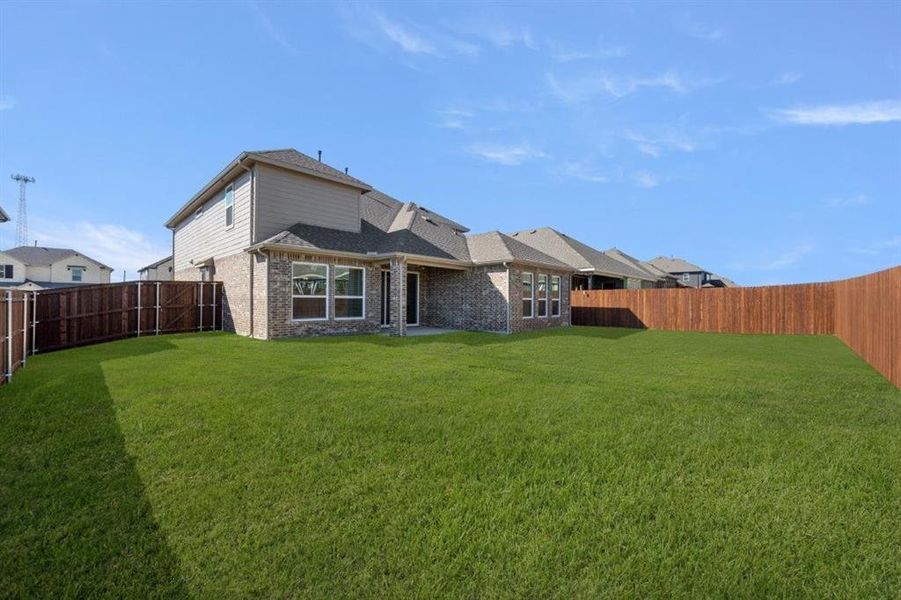 Exterior details and patio area of a home in Westside Preserve, Midlothian (Image 26).